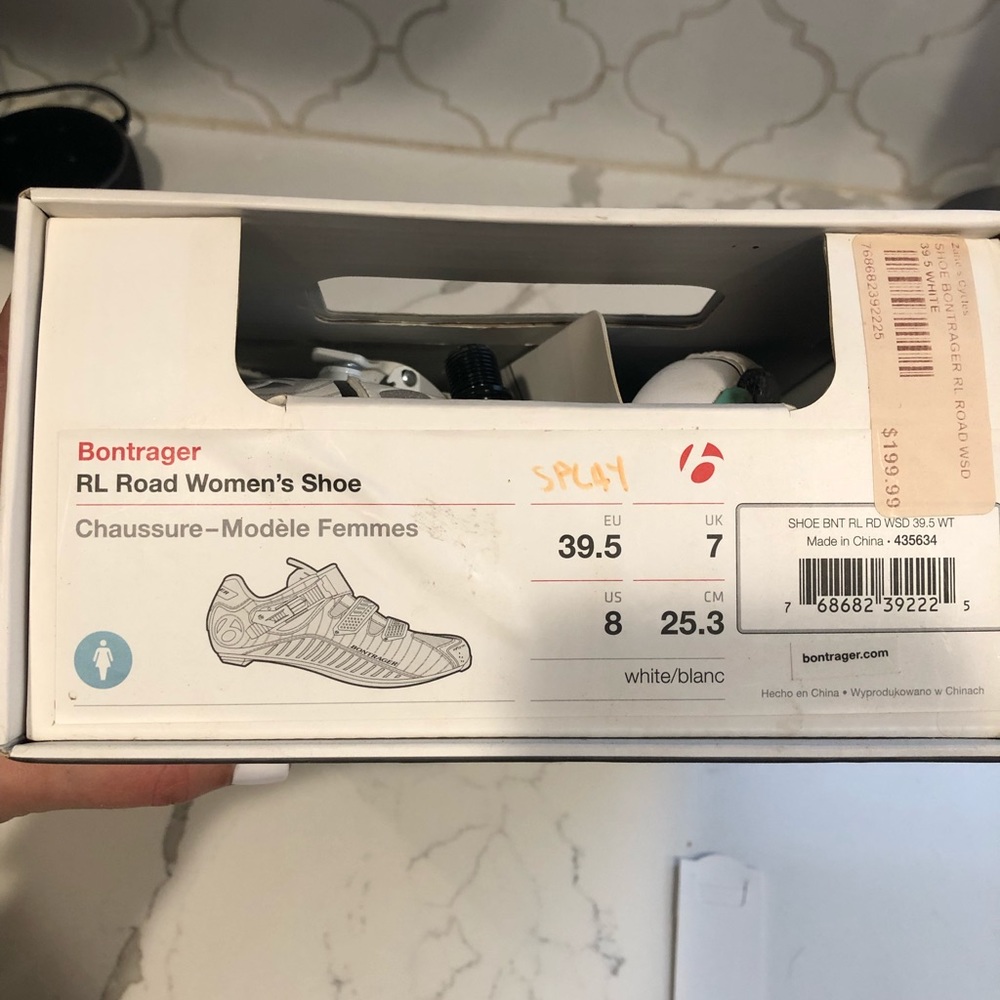 Bontrager cleats and pedals